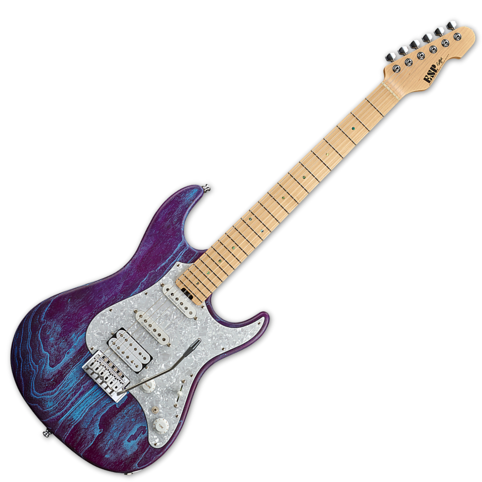 ESP Snapper-AS M Driftwood Indigo Purple & Blue Filler | Live Louder