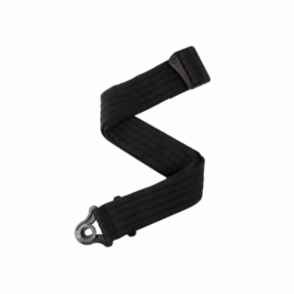 D'Addario Auto Lock Guitar Strap, Black Padded Stripes