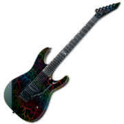 ESP Ltd M-1 Custom '87 Rainbow Crackle Angle