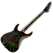 ESP Ltd M-1 Custom '87 Rainbow Crackle Back Full