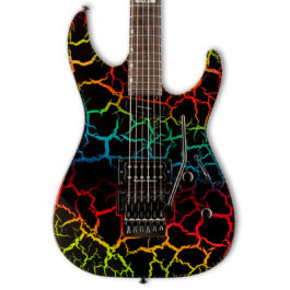 ESP Ltd Mirage Deluxe '87 Rainbow Crackle Front