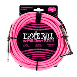 Ernie Ball Cable 18ft Neon Pink P06083