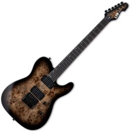ESP LTD TE-1000ET Charcoal Burst Evertune Burled Poplar (1)