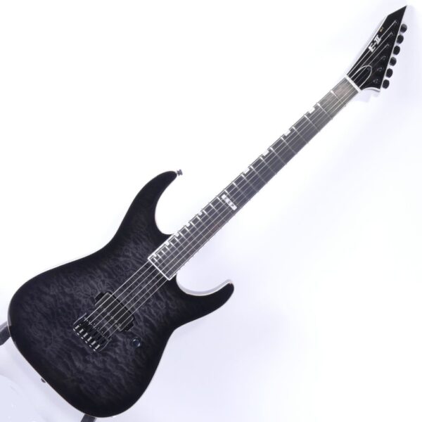 ESP E-II M-I THRU NT QM STBLKSB See Thru Black Satin Sunburst 2410 (1)