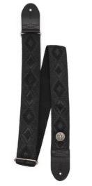 Silver Coin Guitar Strap Pacha Nero