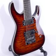 ESP Ltd KS-7 QM ET DBSB, EverTune Ken Susi, Dark Brown Sunburst, SN#W15081386 (3)