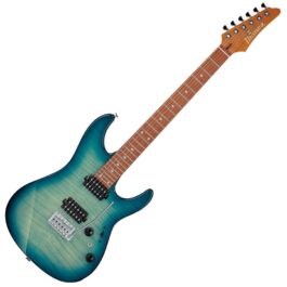 Ibanez AZ24S1F-TXB Transparent Turquiose Burst (1)