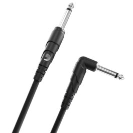 D'Addario Classic Series Instrument Cable, Straight to Right Angle 10ft (2)