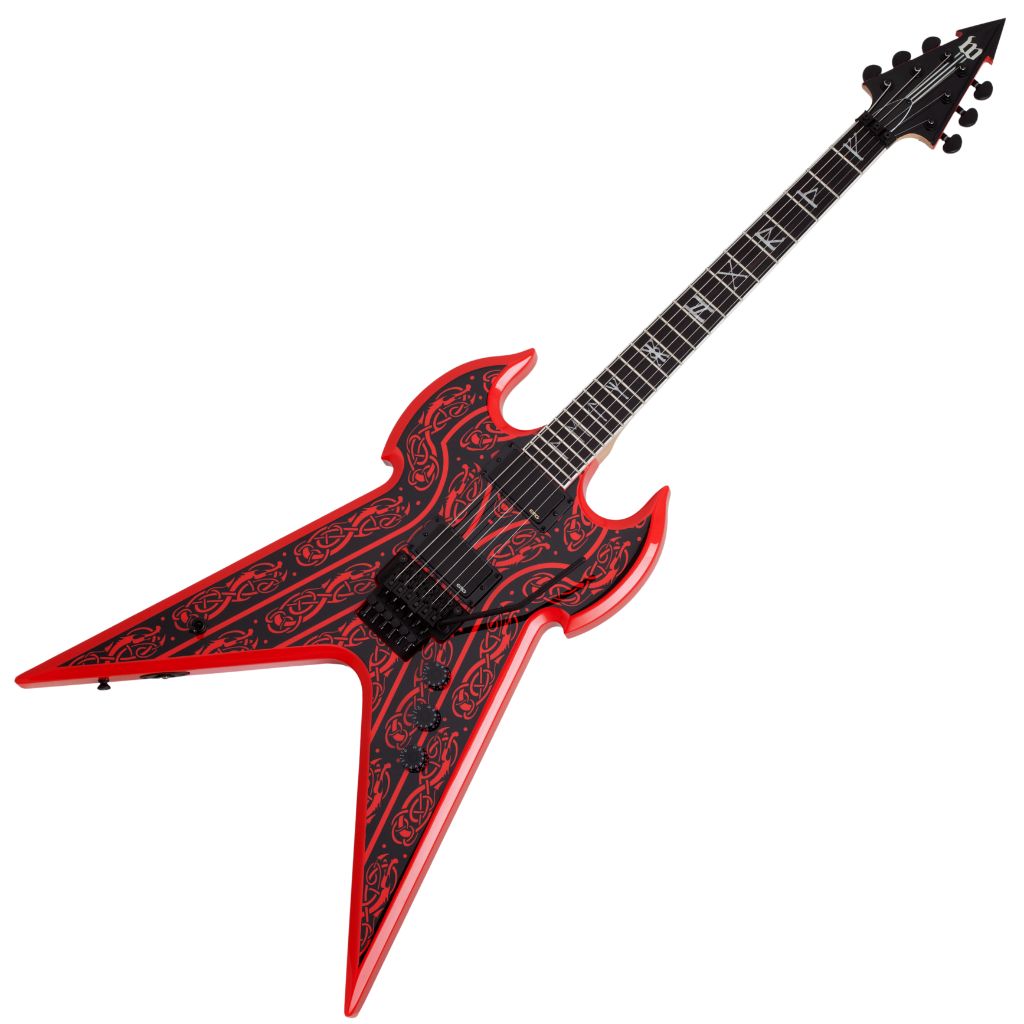 Wylde Audio Warhammer FR Norse Dragon Pinstripe Red | Live Louder