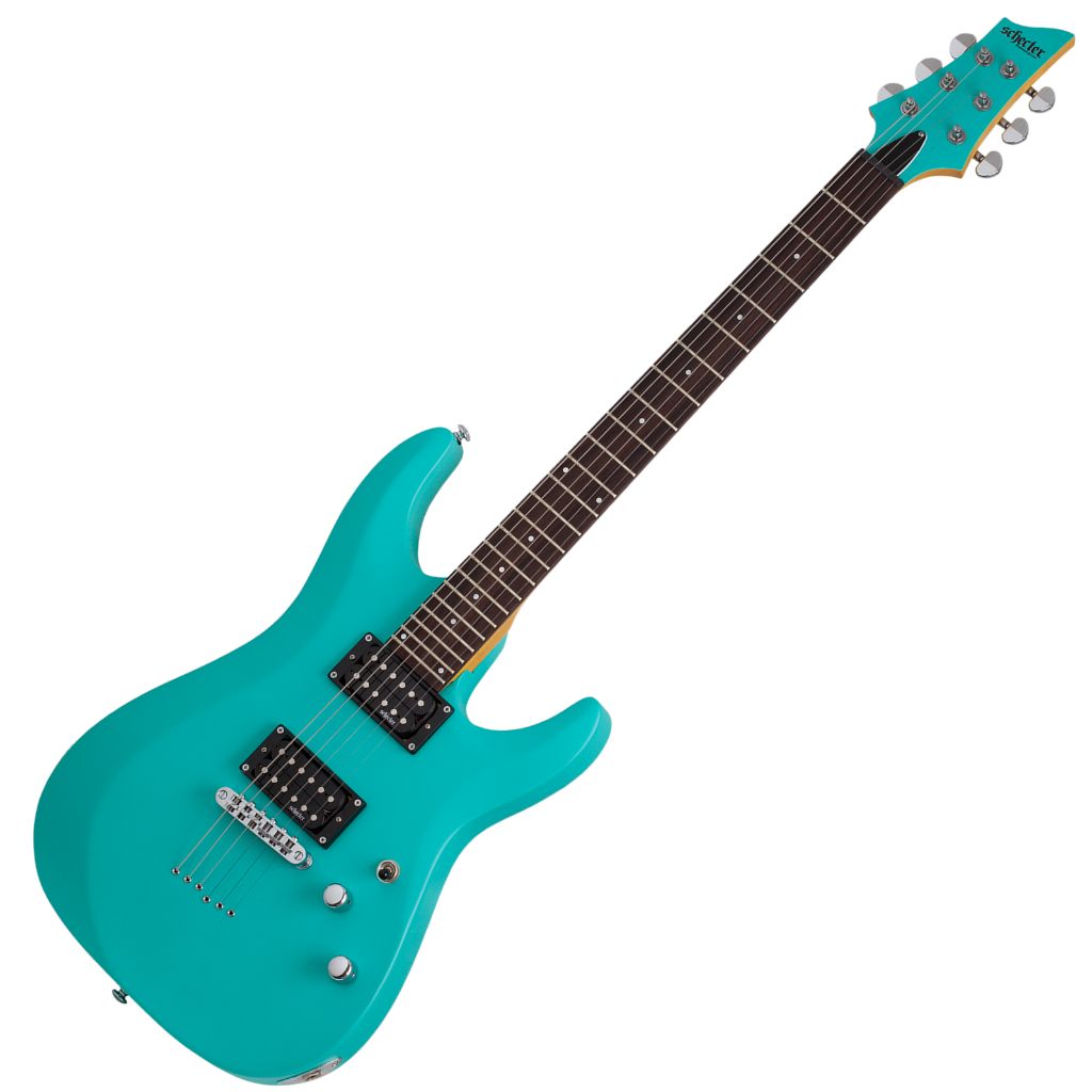 Schecter C-6 Deluxe.Satin Aqua.01