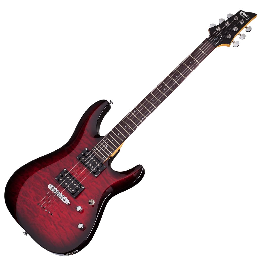 Schecter C-6 Plus.See-Thru Cherry Burst.01