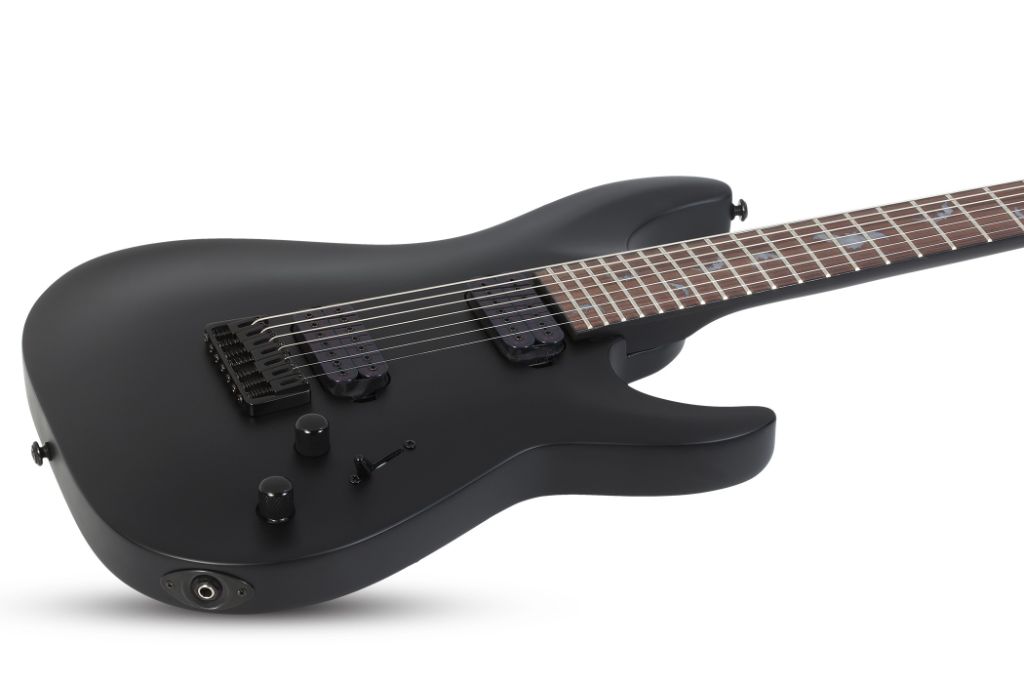 Schecter Damien-7.Satin Black.02