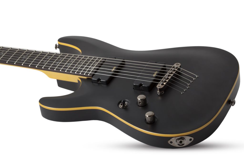 Schecter Demon-7 LH.Satin Black.7.Bridge (Trad).02