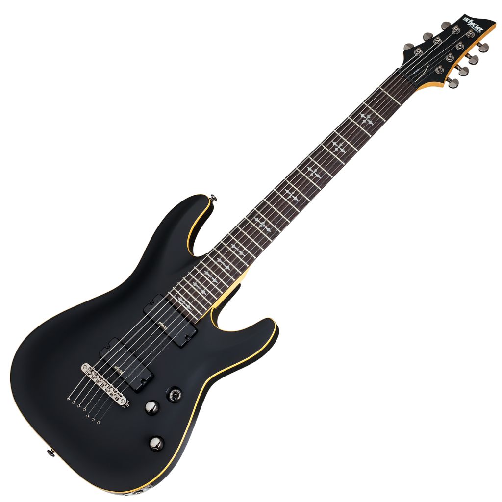Schecter Demon-7.Aged Black Satin.7.Bridge (Trad).01