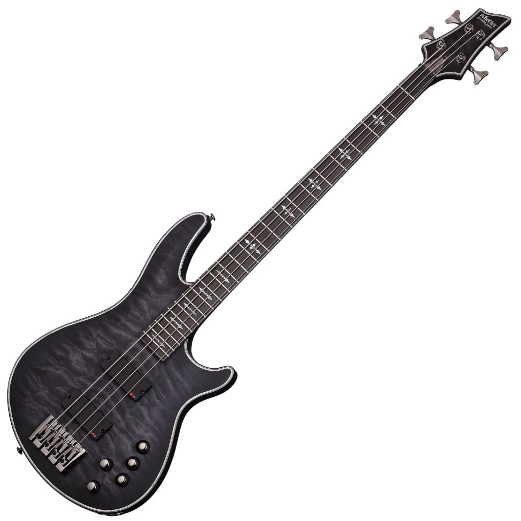 Schecter Hellraiser Extreme-4.See-Thru Black Satin (STBLS).01