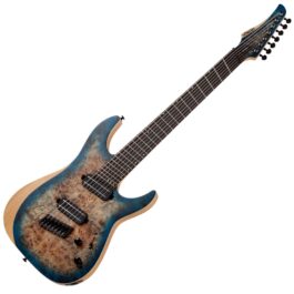 Schecter Reaper-7 Multiscale.Satin Sky Burst (SSKYB).01